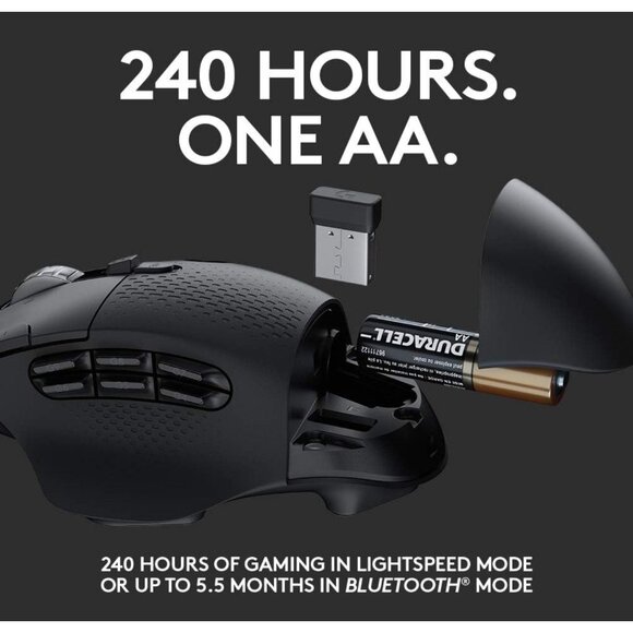 Logitech G604 Wireless Gaming Mouse With 15 Programmable Buttons & Hyper-Fast Sc - Picture 7 of 7